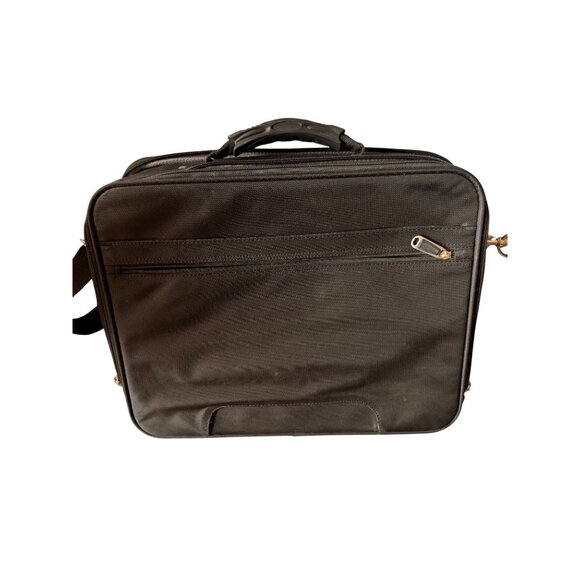 Samsonite BlackLaptop Briefcase With Adjustable Shoulder Strap & Multiple Compar - Picture 11 of 13